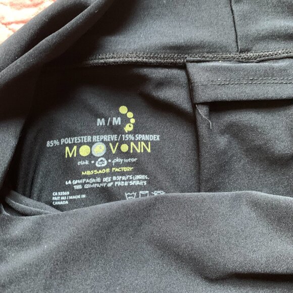 MESSAGE FACTORY - Women's High Rise Skort (skirt with inner short) black medium - Picture 6 of 6